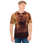 Vintage Buddha Statue Print Men's T-Shirt