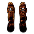 Vintage Buddha Statue Print Muay Thai Shin Guards