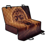 Vintage Buddha Statue Print Pet Car Back Seat Cover