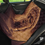 Vintage Buddha Statue Print Pet Car Back Seat Cover