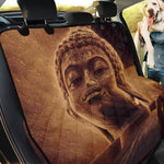 Vintage Buddha Statue Print Pet Car Back Seat Cover