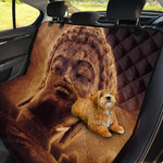 Vintage Buddha Statue Print Pet Car Back Seat Cover