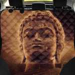 Vintage Buddha Statue Print Pet Car Back Seat Cover