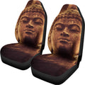 Vintage Buddha Statue Print Universal Fit Car Seat Covers