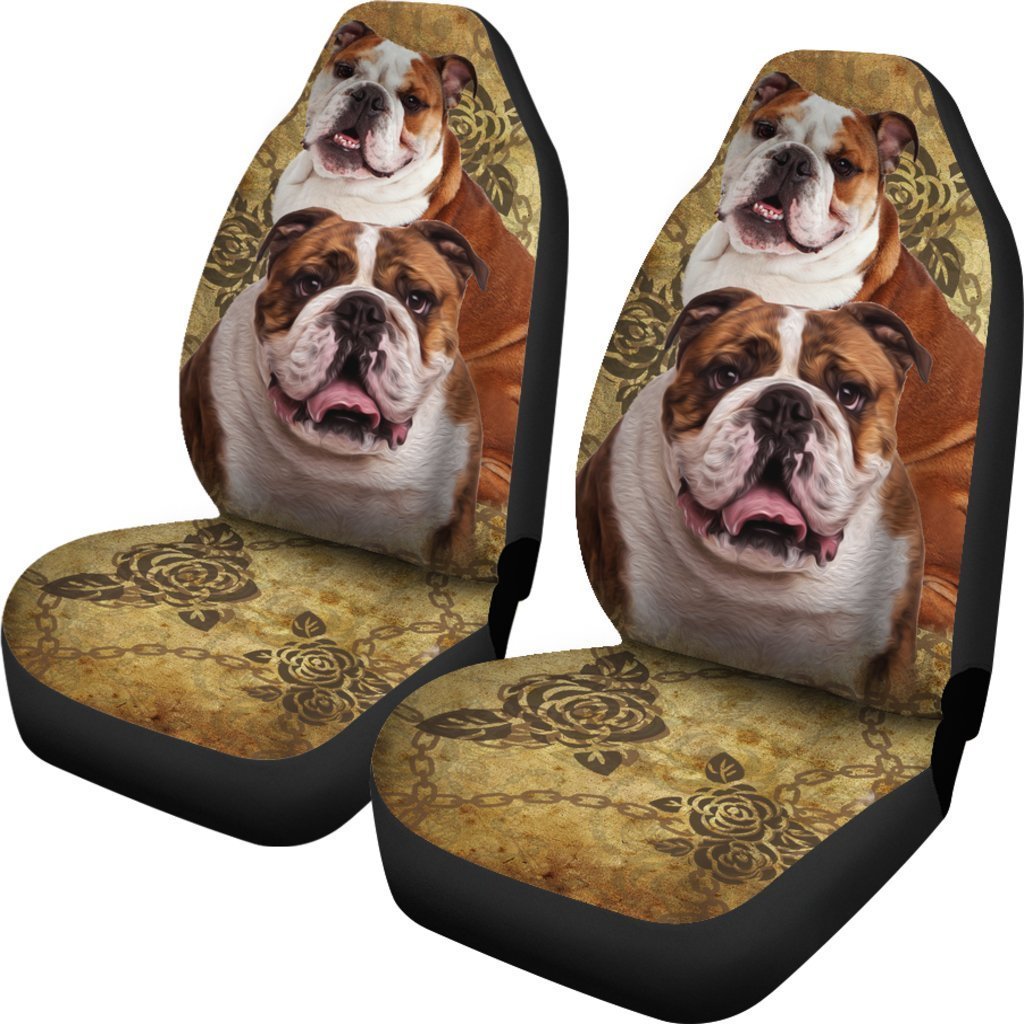 Vintage Bulldog Universal Fit Car Seat Covers GearFrost