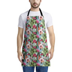 Vintage Cactus And Flower Print Apron