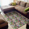Vintage Cactus And Flower Print Floor Mat