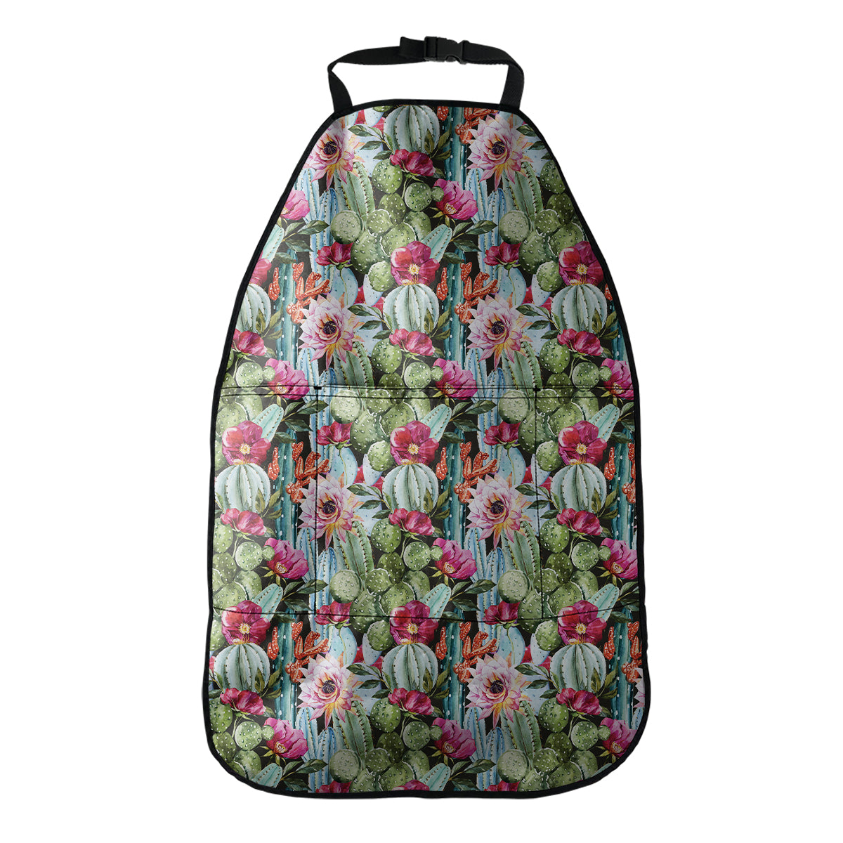 Vintage Cactus And Flower Print Car Seat Organizers