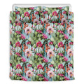 Vintage Cactus And Flower Print Duvet Cover Bedding Set