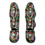 Vintage Cactus And Flower Print Muay Thai Shin Guard