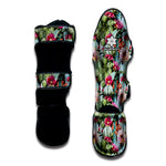 Vintage Cactus And Flower Print Muay Thai Shin Guard