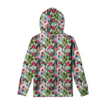 Vintage Cactus And Flower Print Pullover Hoodie
