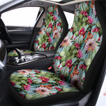 Vintage Cactus And Flower Print Universal Fit Car Seat Covers