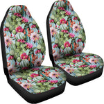 Vintage Cactus And Flower Print Universal Fit Car Seat Covers