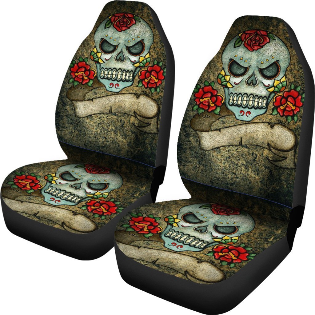 Vintage Calavera Universal Fit Car Seat Covers GearFrost