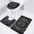 Vintage Cancer Zodiac Sign Print 3 Piece Bath Mat Set