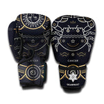 Vintage Cancer Zodiac Sign Print Boxing Gloves