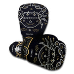 Vintage Cancer Zodiac Sign Print Boxing Gloves
