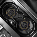 Vintage Cancer Zodiac Sign Print Car Coasters