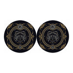 Vintage Cancer Zodiac Sign Print Car Coasters