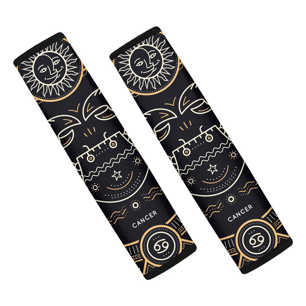 Vintage Cancer Zodiac Sign Print Car Seat Belt Covers