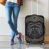 Vintage Cancer Zodiac Sign Print Luggage Cover