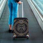 Vintage Cancer Zodiac Sign Print Luggage Cover