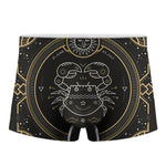 Vintage Cancer Zodiac Sign Print Men's Boxer Briefs