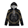 Vintage Cancer Zodiac Sign Print Pullover Hoodie