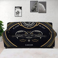 Vintage Cancer Zodiac Sign Print Sofa Cover