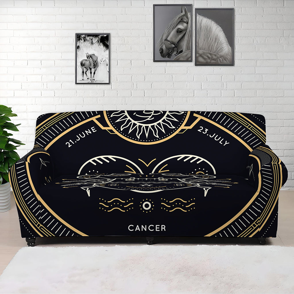 Vintage Cancer Zodiac Sign Print Sofa Cover