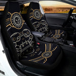 Vintage Cancer Zodiac Sign Print Universal Fit Car Seat Covers