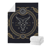 Vintage Capricorn Zodiac Sign Print Blanket