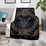 Vintage Capricorn Zodiac Sign Print Blanket