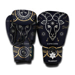 Vintage Capricorn Zodiac Sign Print Boxing Gloves