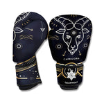 Vintage Capricorn Zodiac Sign Print Boxing Gloves