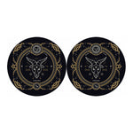 Vintage Capricorn Zodiac Sign Print Car Coasters