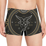 Vintage Capricorn Zodiac Sign Print Men's Boxer Briefs