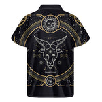 Vintage Capricorn Zodiac Sign Print Men's Short Sleeve Shirt