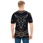 Vintage Capricorn Zodiac Sign Print Men's T-Shirt