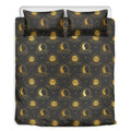 Vintage Celestial Pattern Print Duvet Cover Bedding Set