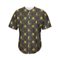Vintage Celestial Pattern Print Men's Baseball Jersey