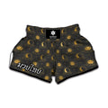 Vintage Celestial Pattern Print Muay Thai Boxing Shorts