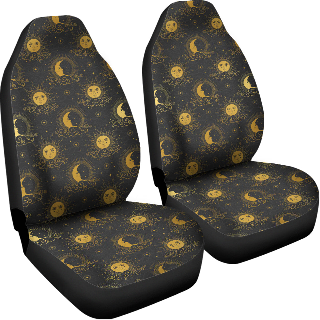 Vintage Celestial Pattern Print Universal Fit Car Seat Covers
