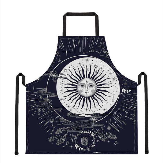 Vintage Celestial Sun Print Apron