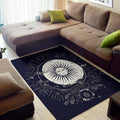 Vintage Celestial Sun Print Floor Mat