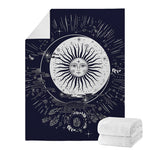 Vintage Celestial Sun Print Blanket