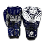 Vintage Celestial Sun Print Boxing Gloves