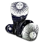 Vintage Celestial Sun Print Boxing Gloves