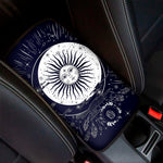 Vintage Celestial Sun Print Car Center Console Cover